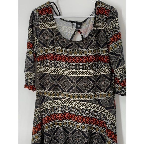 Women’s vibe sportswear skater fit and flare dress stretch size 1X 5737 - Picture 2 of 7